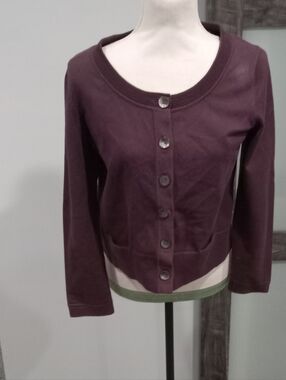J.jill Stretch Long Sleeve Cardigan Sweater W 6 Button Closure Size SP